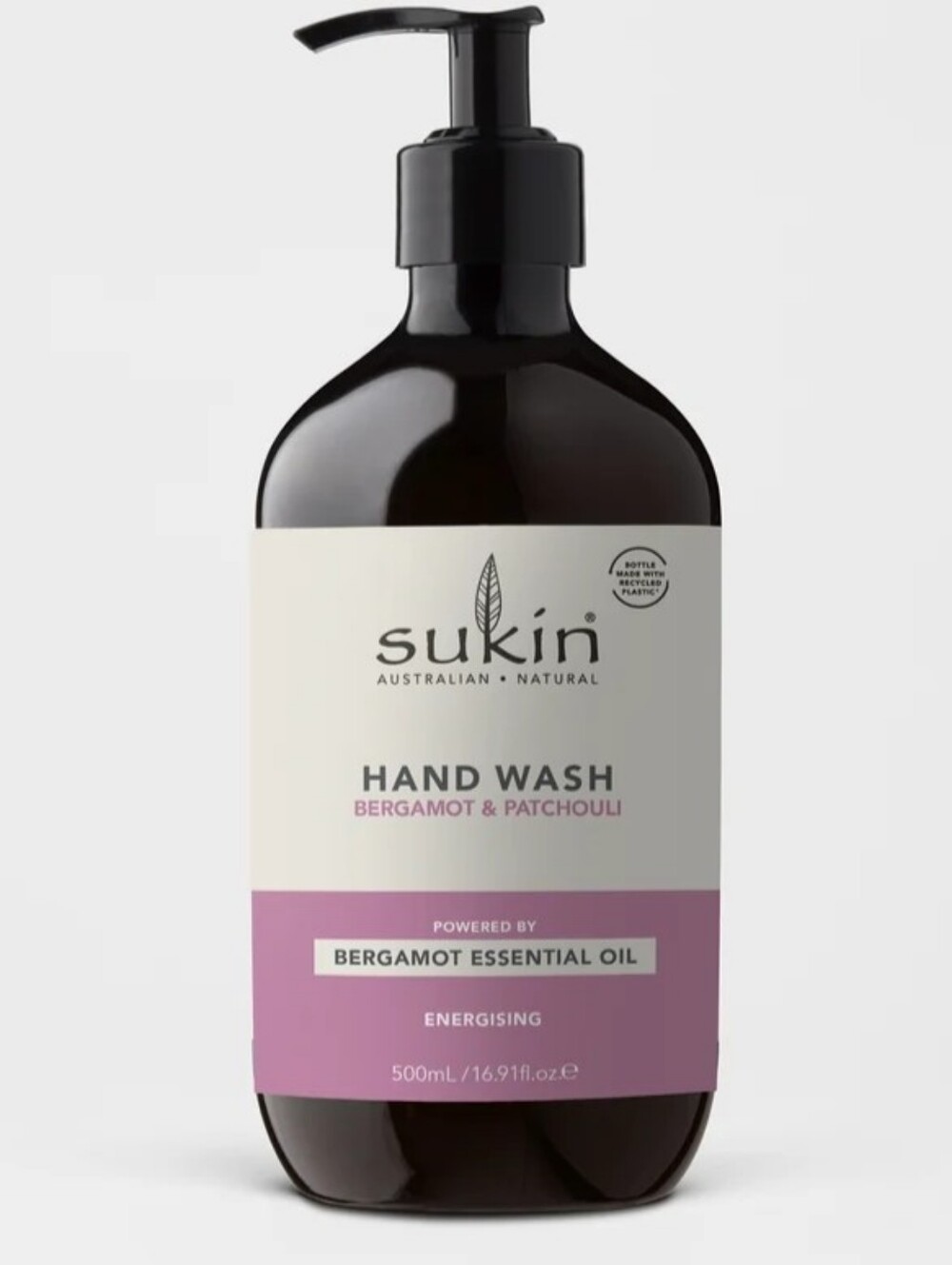 SUKIN BERGAMOT & PATCHOULI HAND WASH 500 mL. 16.9 fl oz brand new